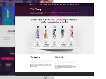 Bong Vodka - Ecommerce web development company